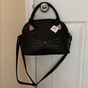 NWT Black cat purse